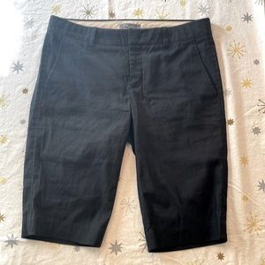 Black linen blend Vince long shorts size 6